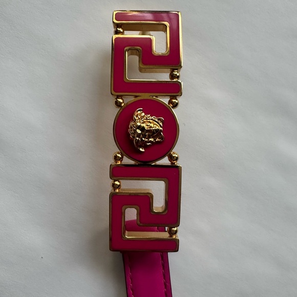 Versace Glossy Pink Leather Accessory - Picture 4 of 13